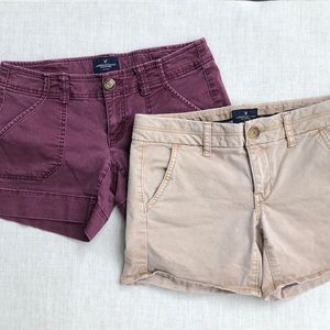 2 pairs of classic American Eagle shorts